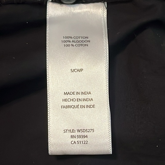 Beachlunchlounge Black Button Front Long Sleeve Jett Dress Size S - Picture 9 of 10